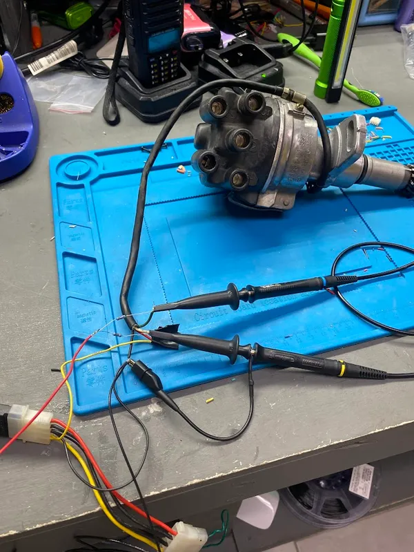 Bench testing of distributor - wiring setup