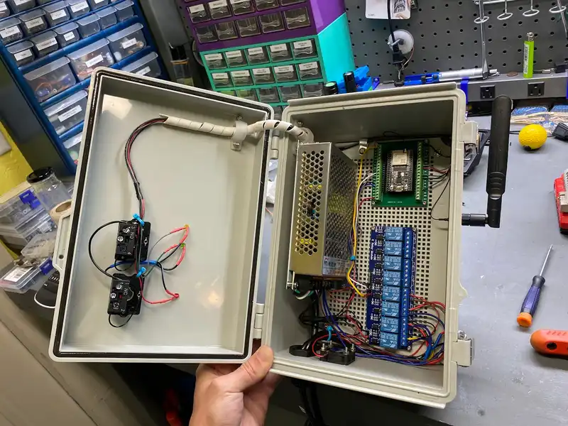 Inside of control box
